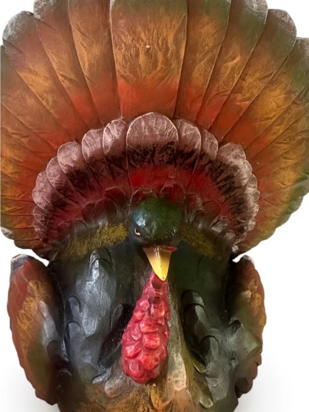 Decorative Hand-Painted Turkey- Multicolor
